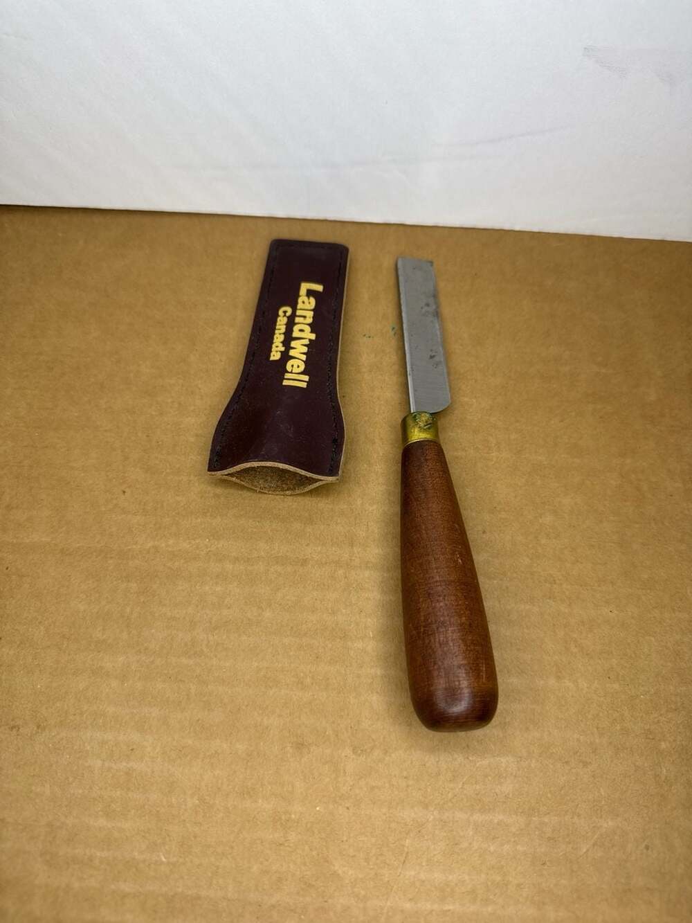 Landwell Reed Knife with Leather Sheath - Made in Canada
